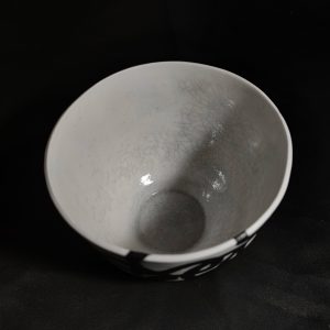 Entangled Octopus handmade ceramic bowl top view