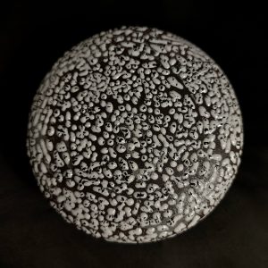 Dark Clay ceramic jar top