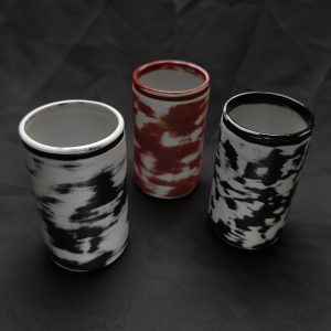 Tall cups Smudged effect set