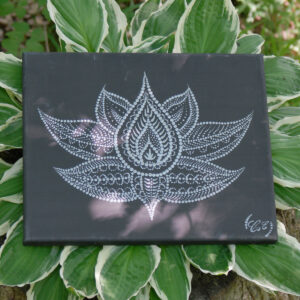 Black Lotus painting Erika Csizmadia